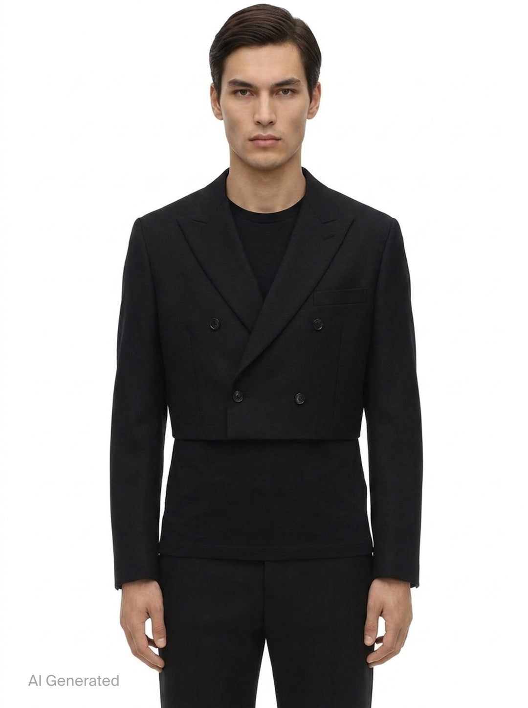 Patchwork Wool Blazer | Comme des Garçons Homme Deux | Club21 - front