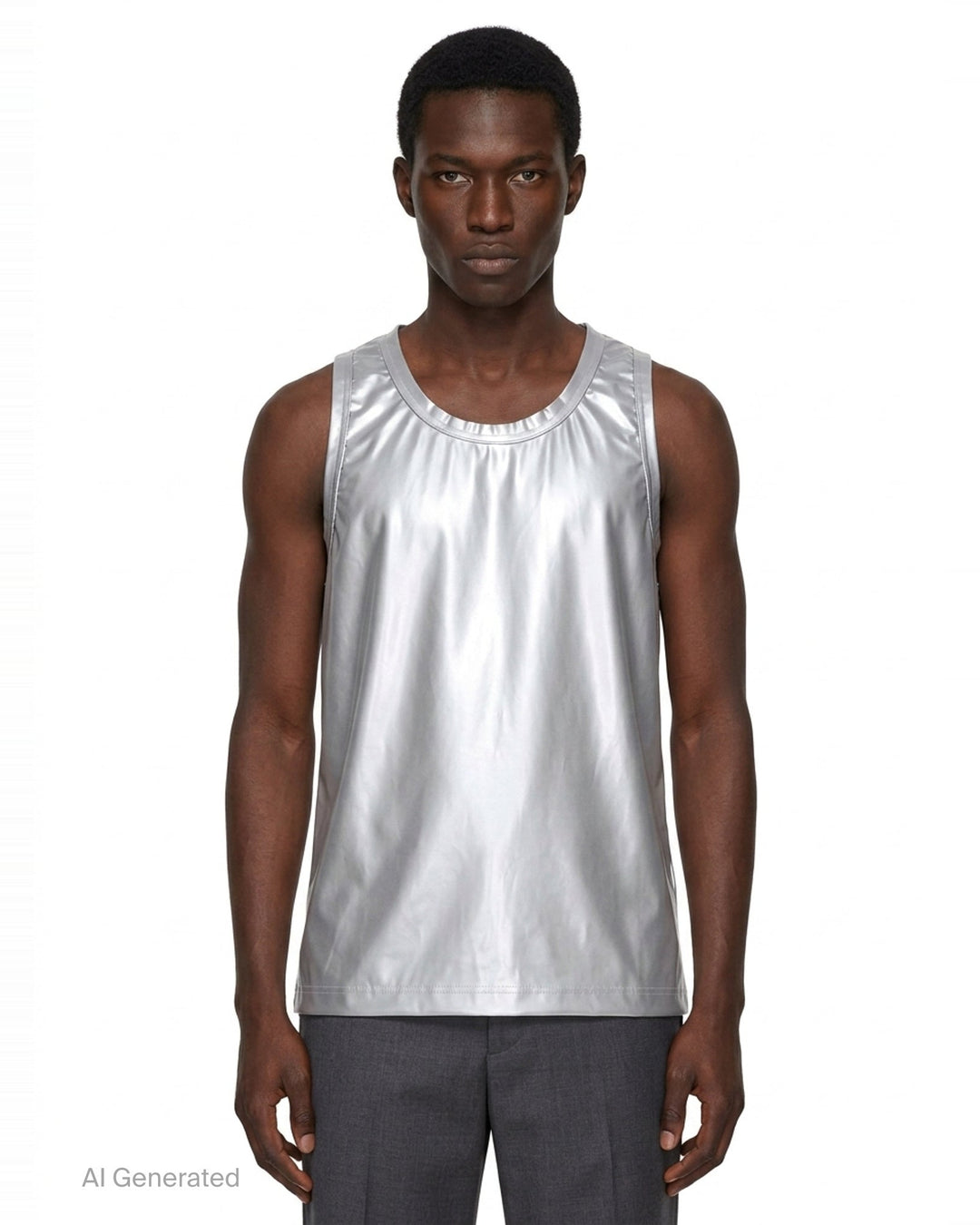 Polyurethane Enamel Tank Top | Comme des Garçons Homme Plus | Club21 - front