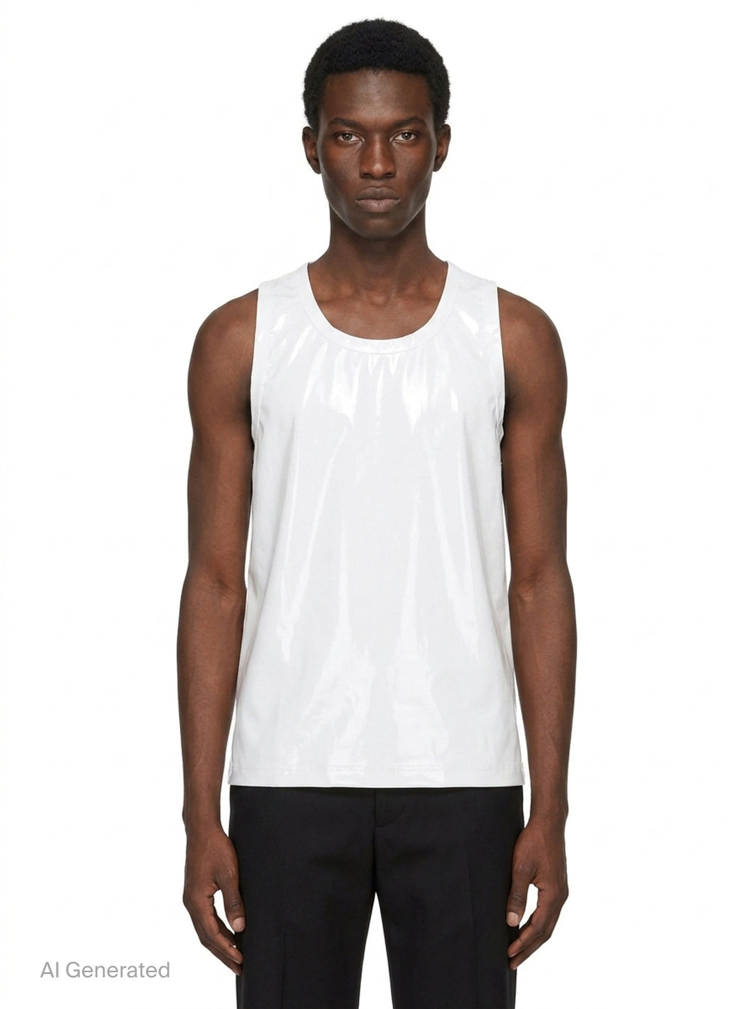 Polyurethane Enamel Tank Top | Comme des Garçons Homme Plus | Club21 - front