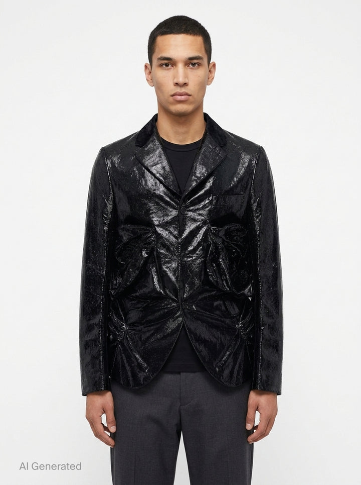 Velvet Blazer Jacket | Comme des Garçons Homme Plus | Club21 - front