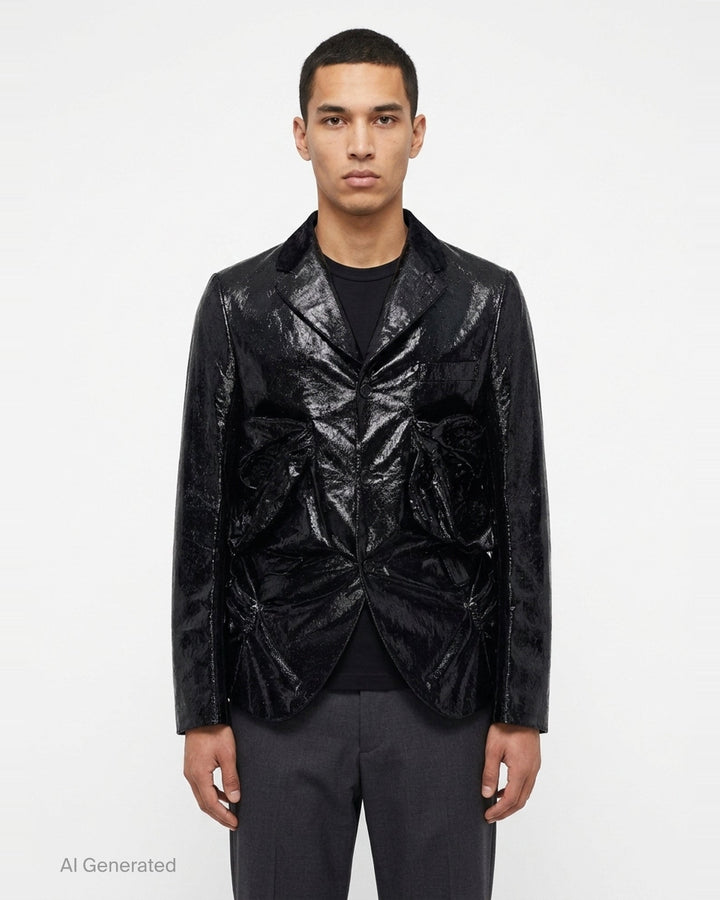 Velvet Blazer Jacket | Comme des Garçons Homme Plus | Club21 - front