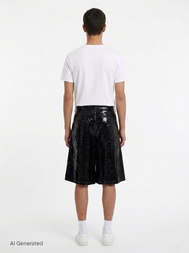 Velvet Pleated Shorts | Comme des Garçons Homme Plus | Club21 - back