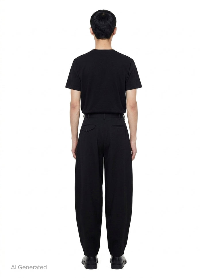 Wool Double Weave Gabardine Pants | Comme des Garçons Homme Plus | Club21 - back