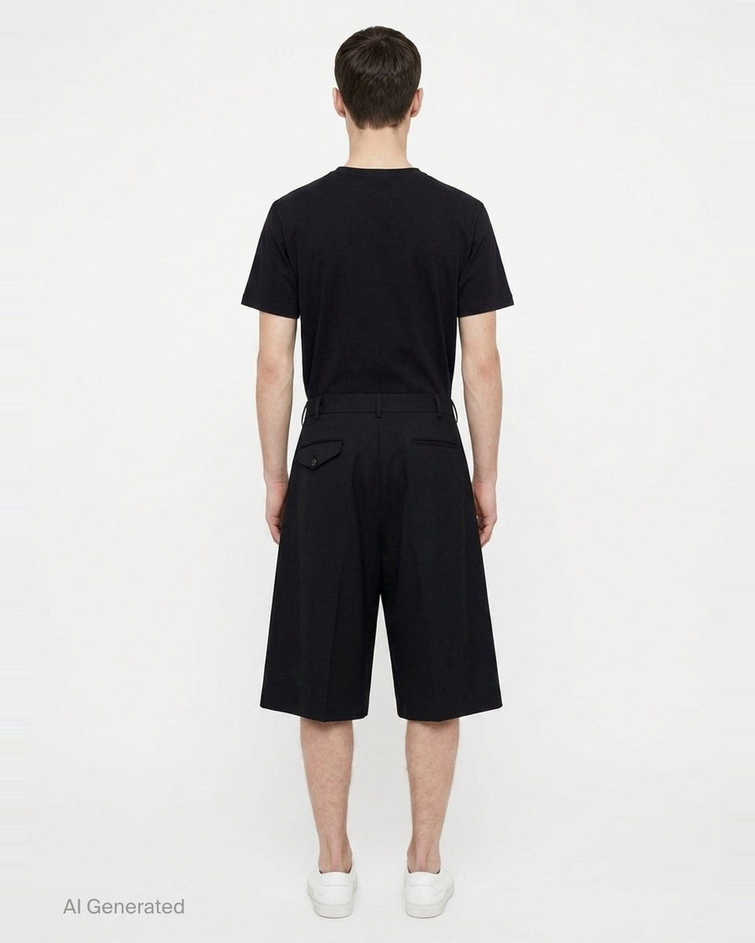 Wool Gabardine Medium Shorts | Comme des Garçons Homme Plus | Club21 - back