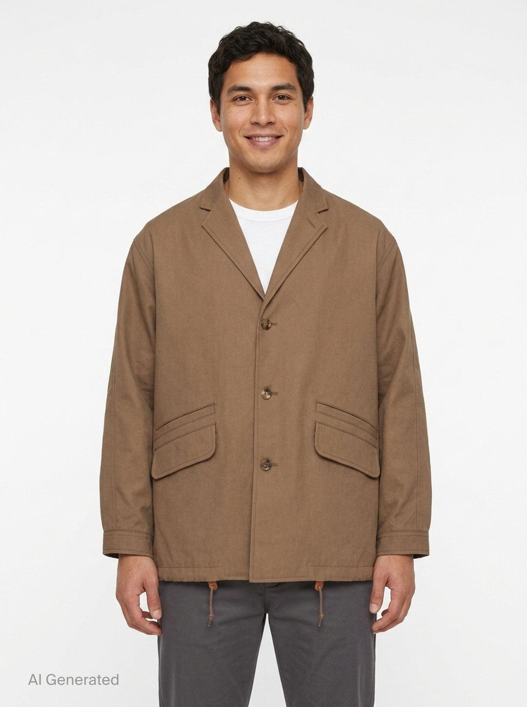 Polyester Twill Jacket | Comme des Garçons Homme | Club21 - front