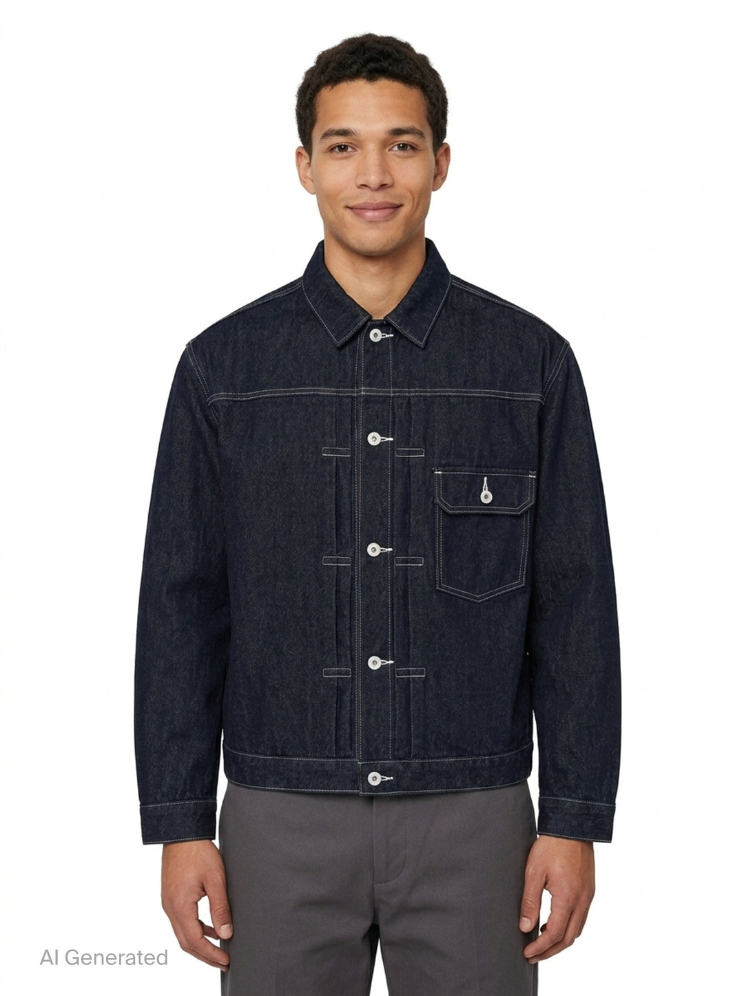 Reactive Denim Blouson | Comme des Garçons Homme | Club21 - front