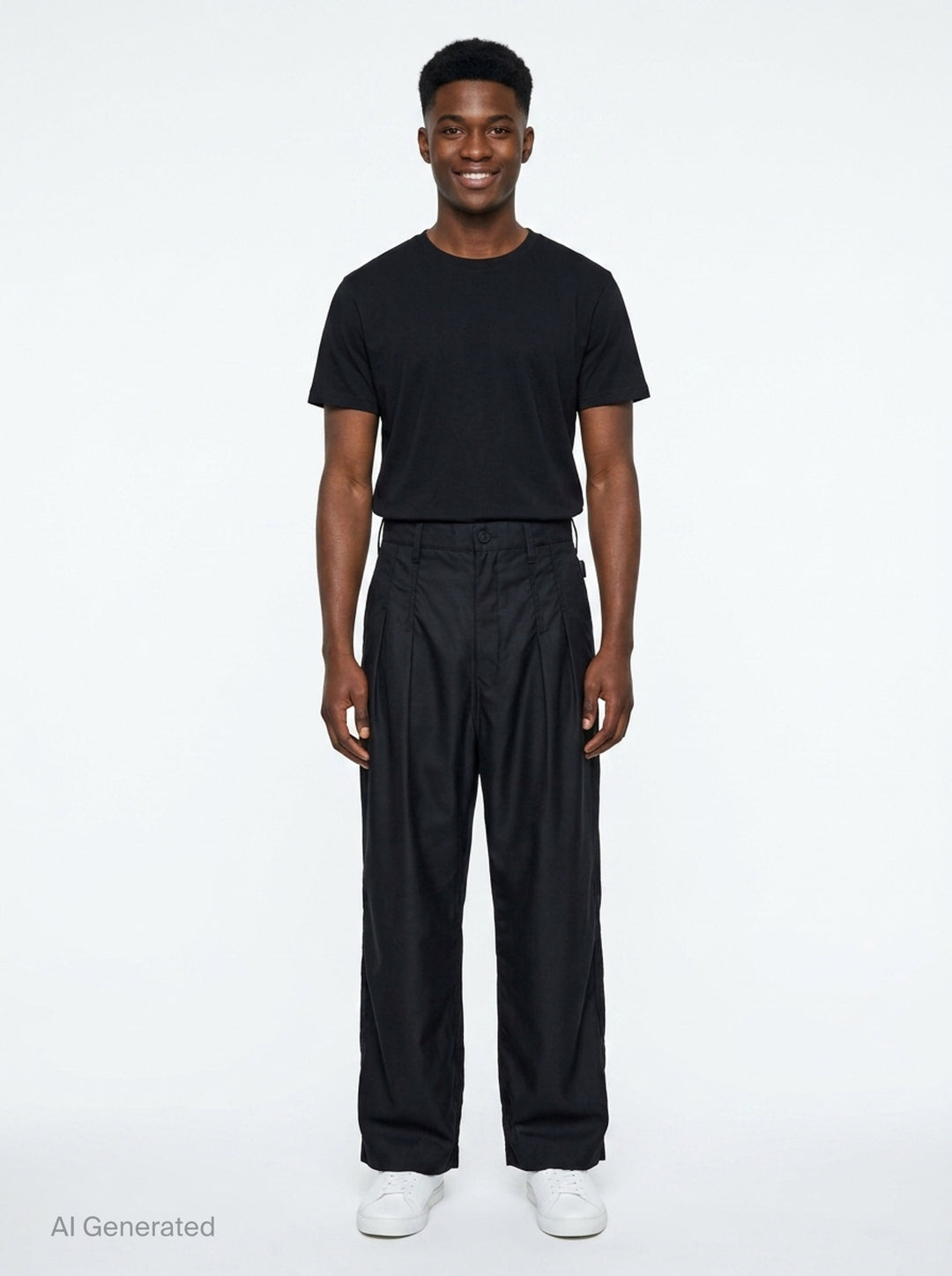 Wool Gabardine Wide Pants | Comme des Garçons Homme | Club21 - front