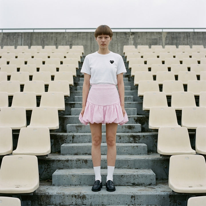 Black Emblem Short Sleeve Tee | Comme des Garçons PLAY | Club21 - lifestyle