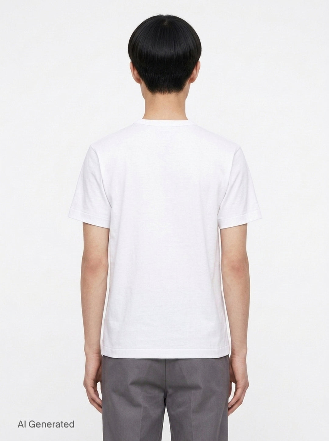 Double Heart Short Sleeve Tee | Comme des Garçons PLAY | Club21 - back