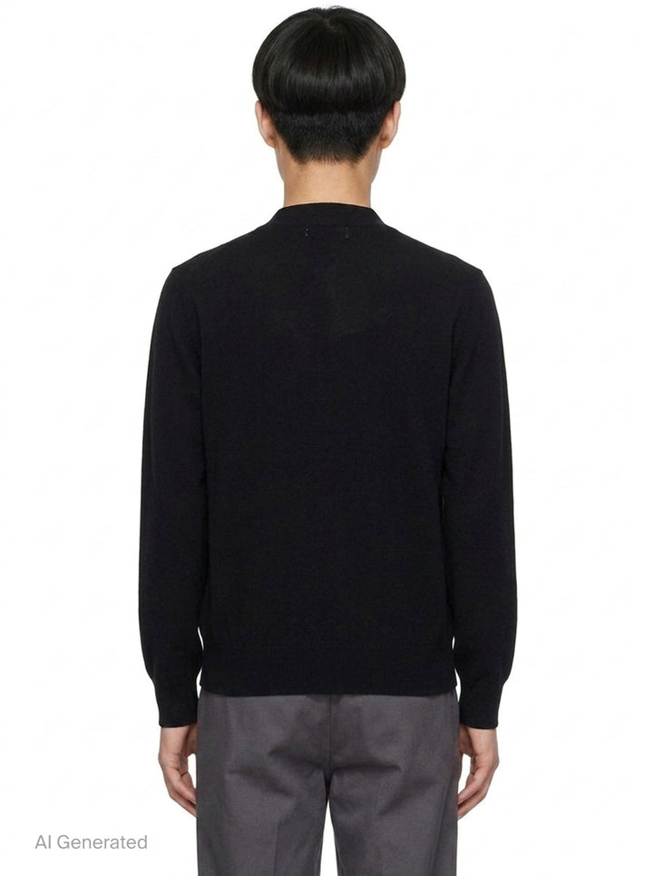 Pink Emblem V-Neck Cardigan | Comme des Garçons PLAY | Club21 - back