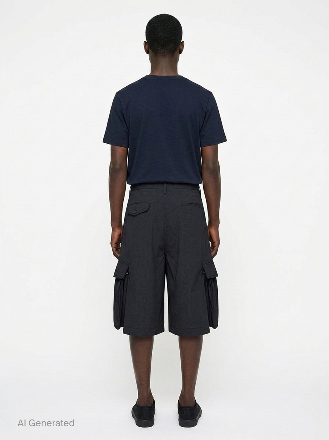 Pinstripe Cargo Shorts | Comme des Garçons SHIRT | Club21 - back