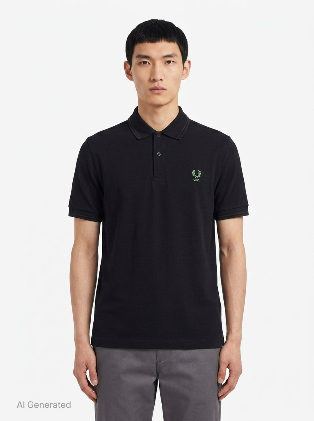 Short Sleeve Polo Shirt | Comme des Garçons SHIRT | Club21 - front