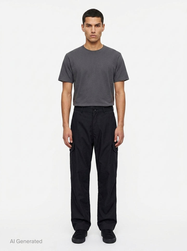 Straight Cut Cargo Trousers | Comme des Garçons SHIRT | Club21 - front