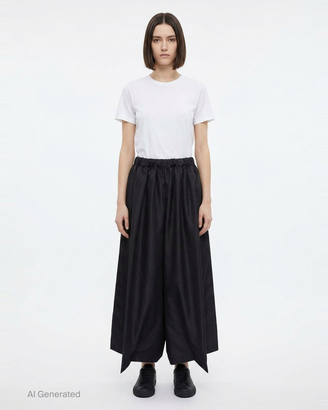 Wide-Leg Elongated Trousers | Comme des Garçons | Club21 - front