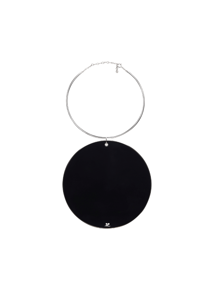 courreges-Holistic-Circle-Lacquered-Necklace-Black-1