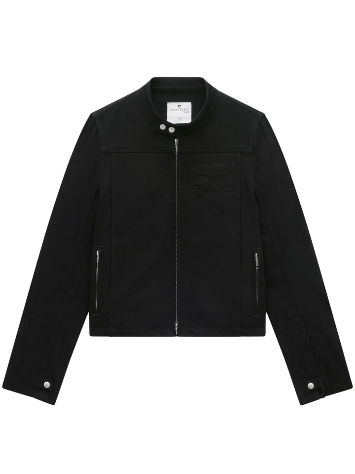 courreges-Iconic-Black-Denim-Biker-Jacket-Black-1