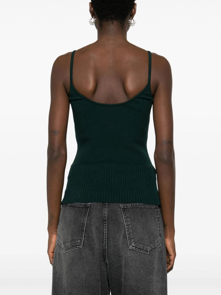 courreges-Reedition-Knit-Tank-Top-Dark-Green-4