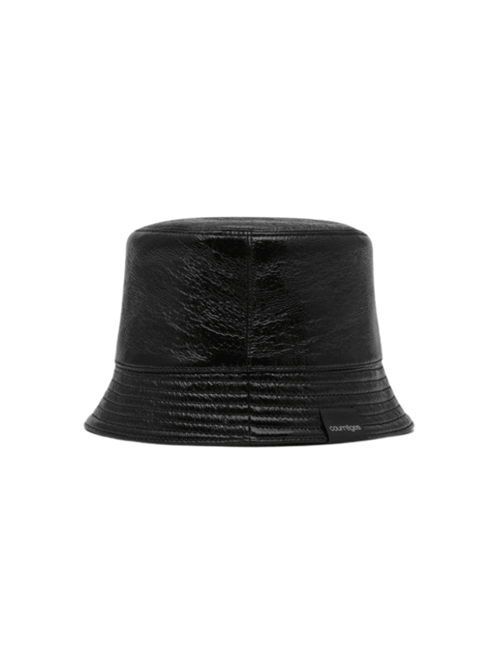 courreges-Signature-Vinyl-Bucket-Hat-Black-2