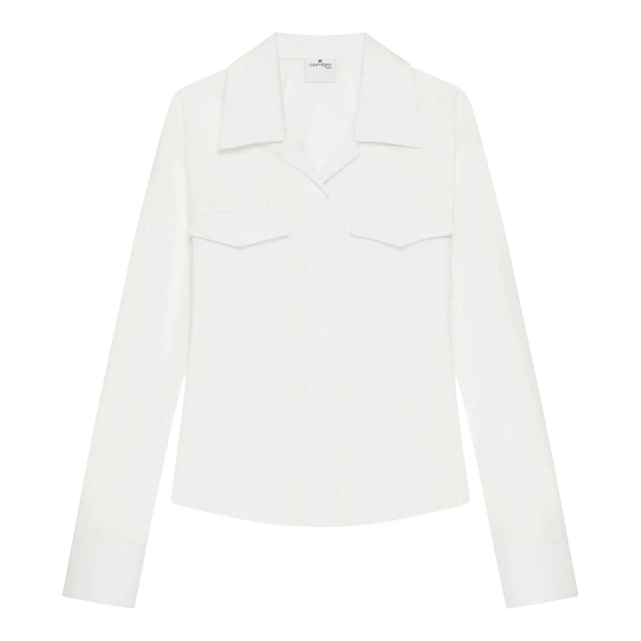 Club21 - courreges - 2-Pocket Poplin Shirt - SHIRTS - White