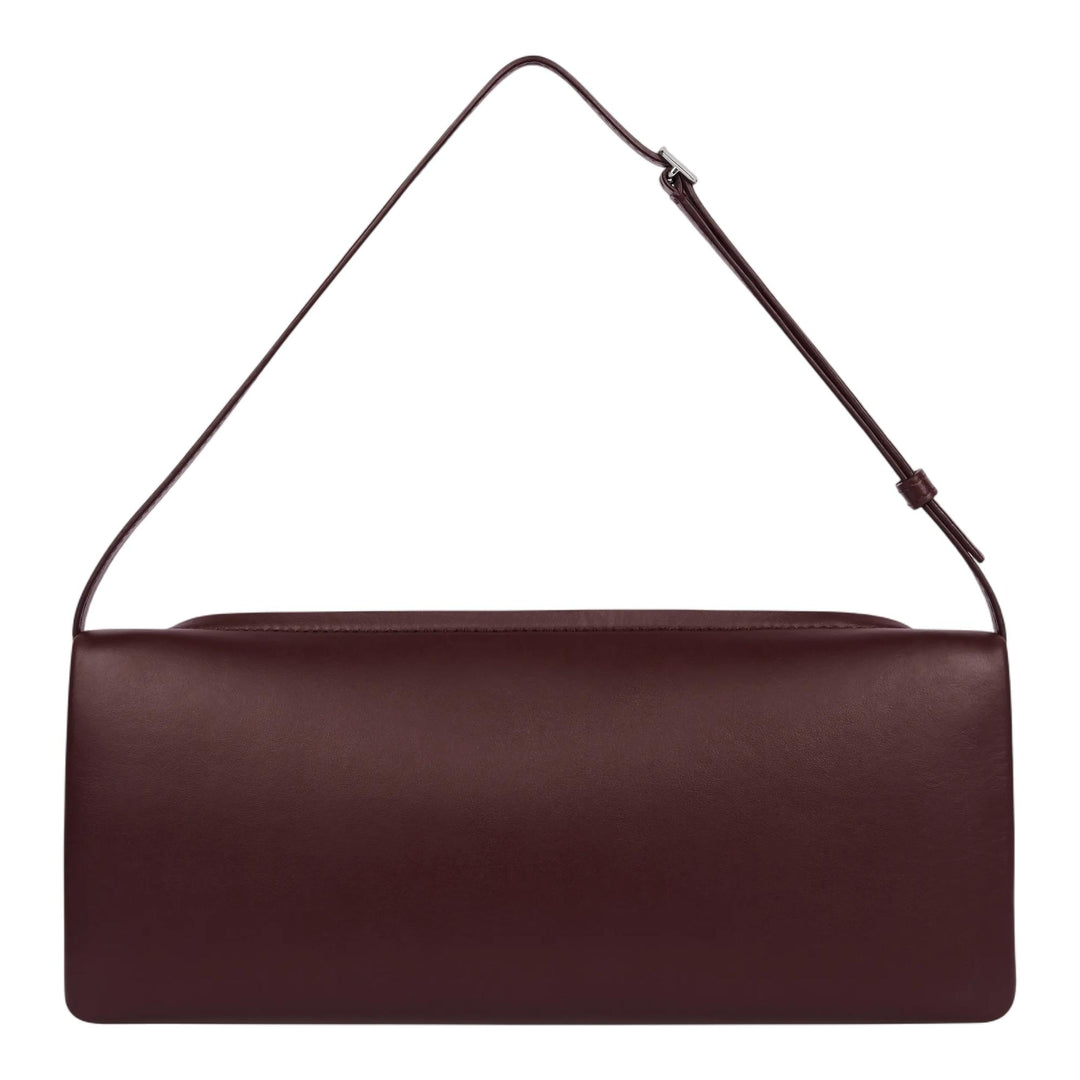 Club21 - courreges - Cuff Leather Mini Clutch - HANDBAGS - Burgundy