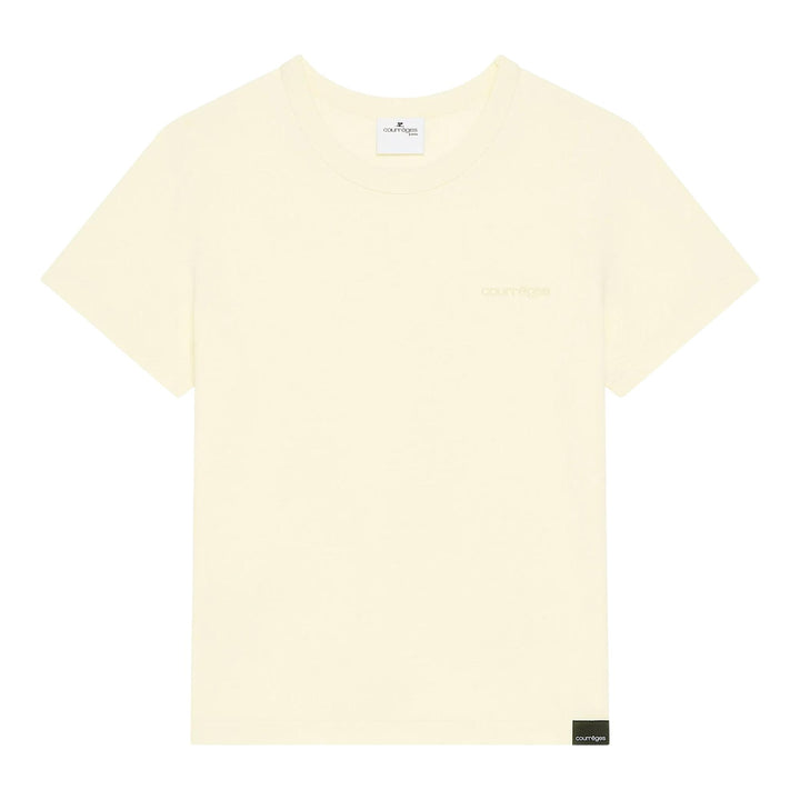 Club21 - courreges - Embroidered T-Shirt - TEES - Yellow
