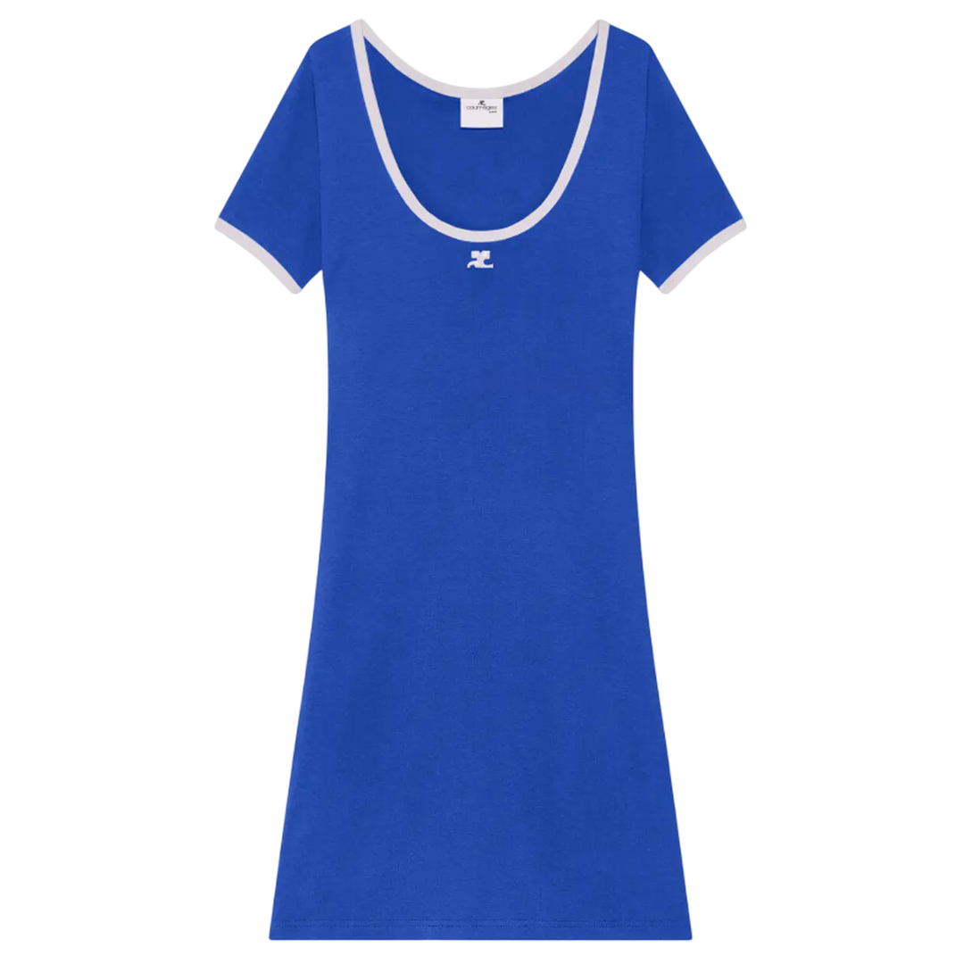 courreges_Holistic_Contrast_Mini_Dress_Blue