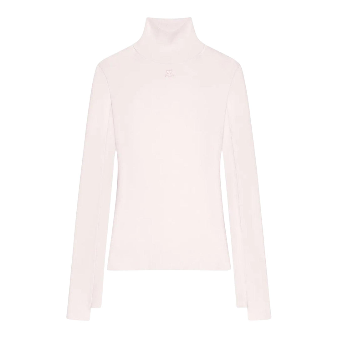 Club21 - courreges - Interlock Mockneck Sweater - SWEATERS - Pink