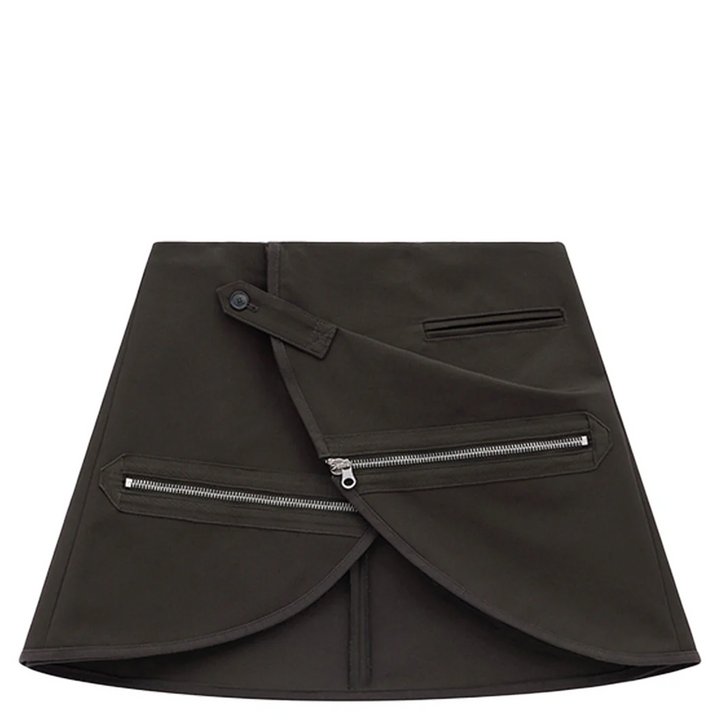 Modular Cotton Mini Skirt