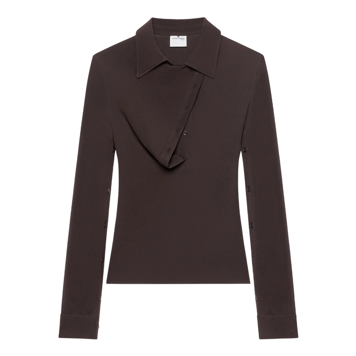 Oblique Crepe Jersey Shirt