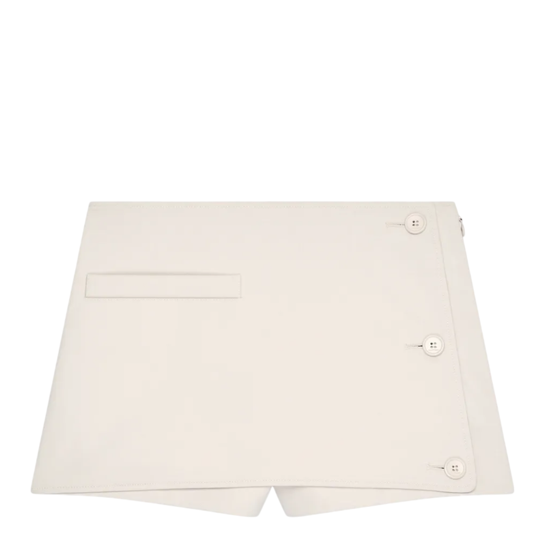 Oblique Polywool Mini Skorts