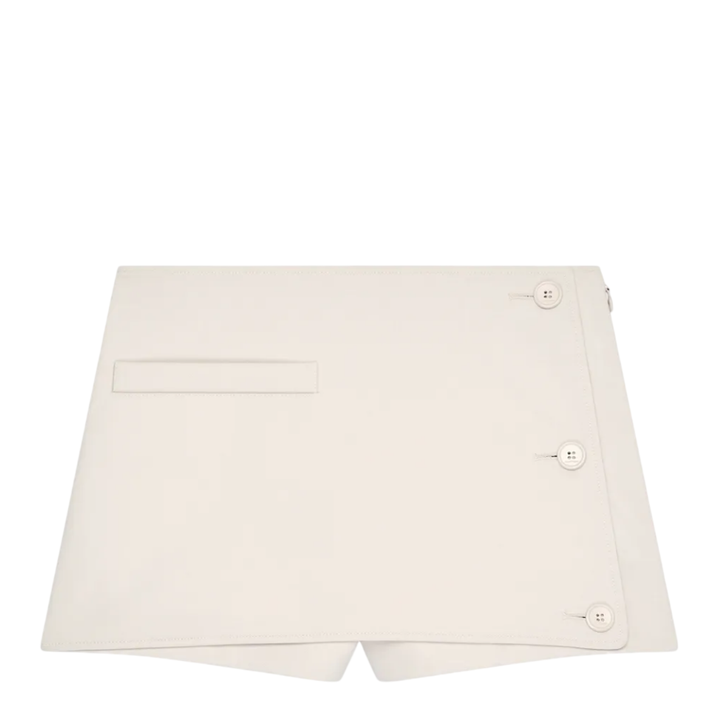 Oblique Polywool Mini Skorts