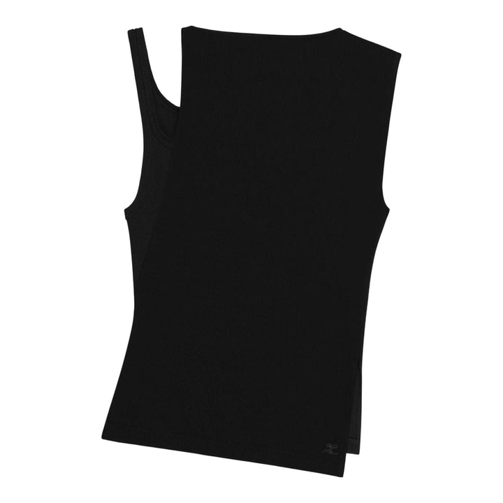 Club21 - courreges - Transverse 90's Rib Top - TANK TOPS - Black