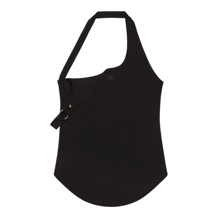 Club21 - courreges - Undressed 90's Rib Buckle Tank - TANK TOPS - Black