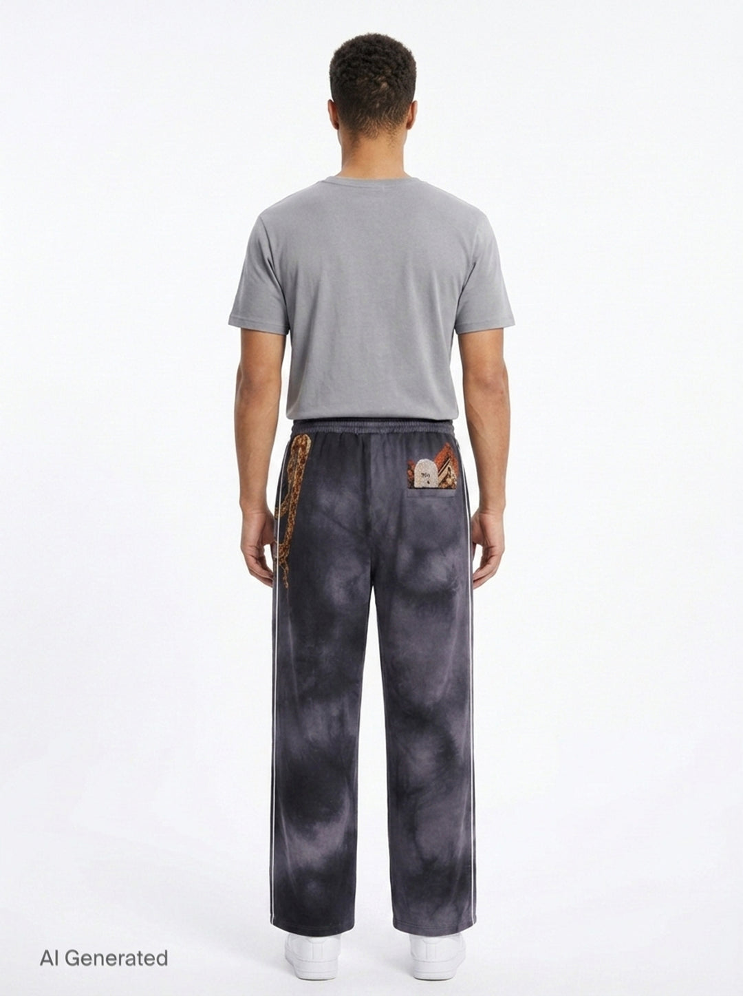 Trompe L'Oeil Embroidery Track Pants | doublet | Club21 - back