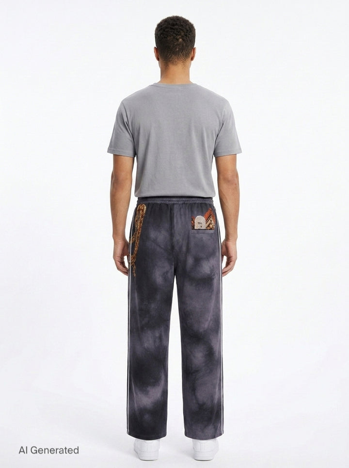 Trompe L'Oeil Embroidery Track Pants | doublet | Club21 - back