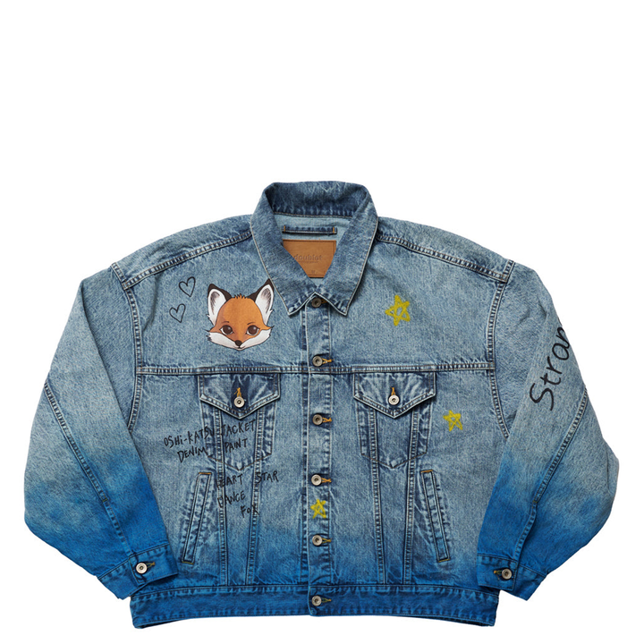 doublet_Anime_Hand-Painting_Denim_Jacket_Blue