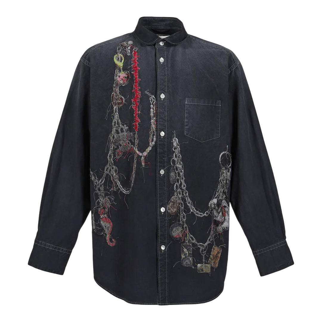 Club21 - doublet - Embroidered Chain Shirt - SHIRTS - Grey