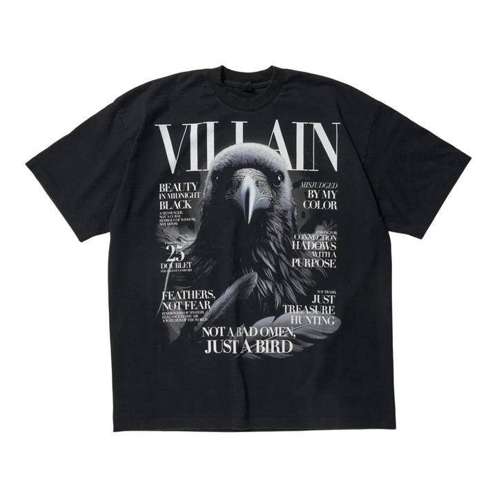 Club21 - doublet - Villain Cover Print T-Shirt - TEES - Black