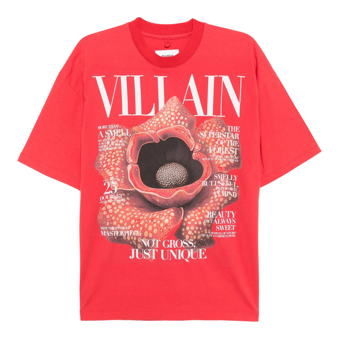 Club21 - doublet - Villain Cover Print T-Shirt - TEES - Red