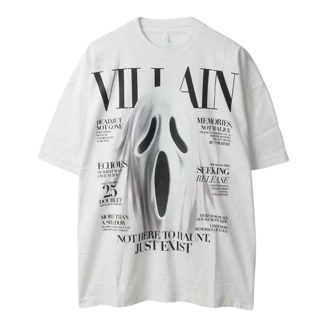 Club21 - doublet - Villain Cover Print T-Shirt - TEES - White