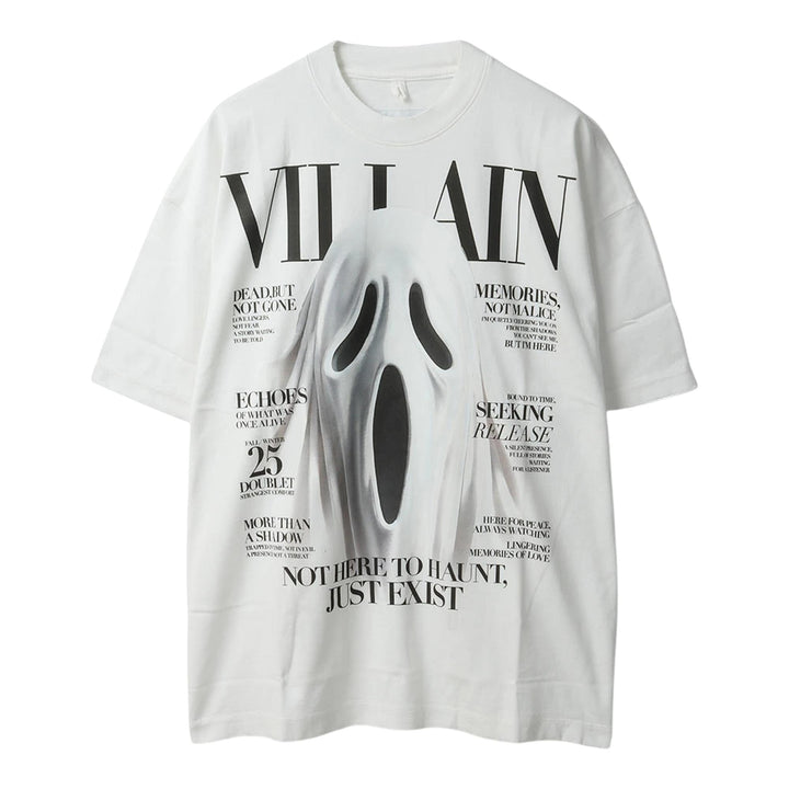 Club21 - doublet - Villain Cover Print T-Shirt - TEES - White