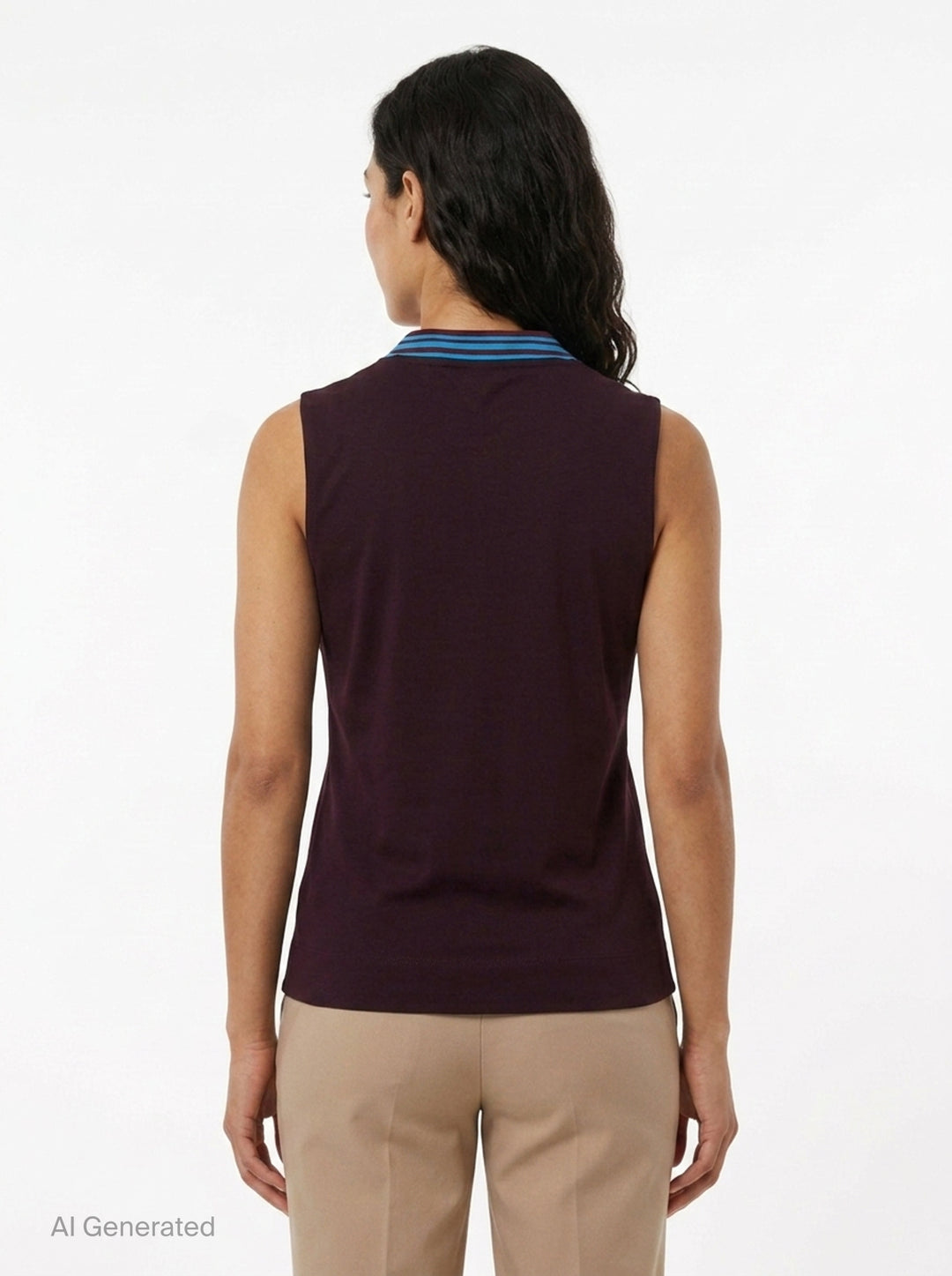 Contrast Stripe Heart Neck Tank | Dries Van Noten | Club21 - back