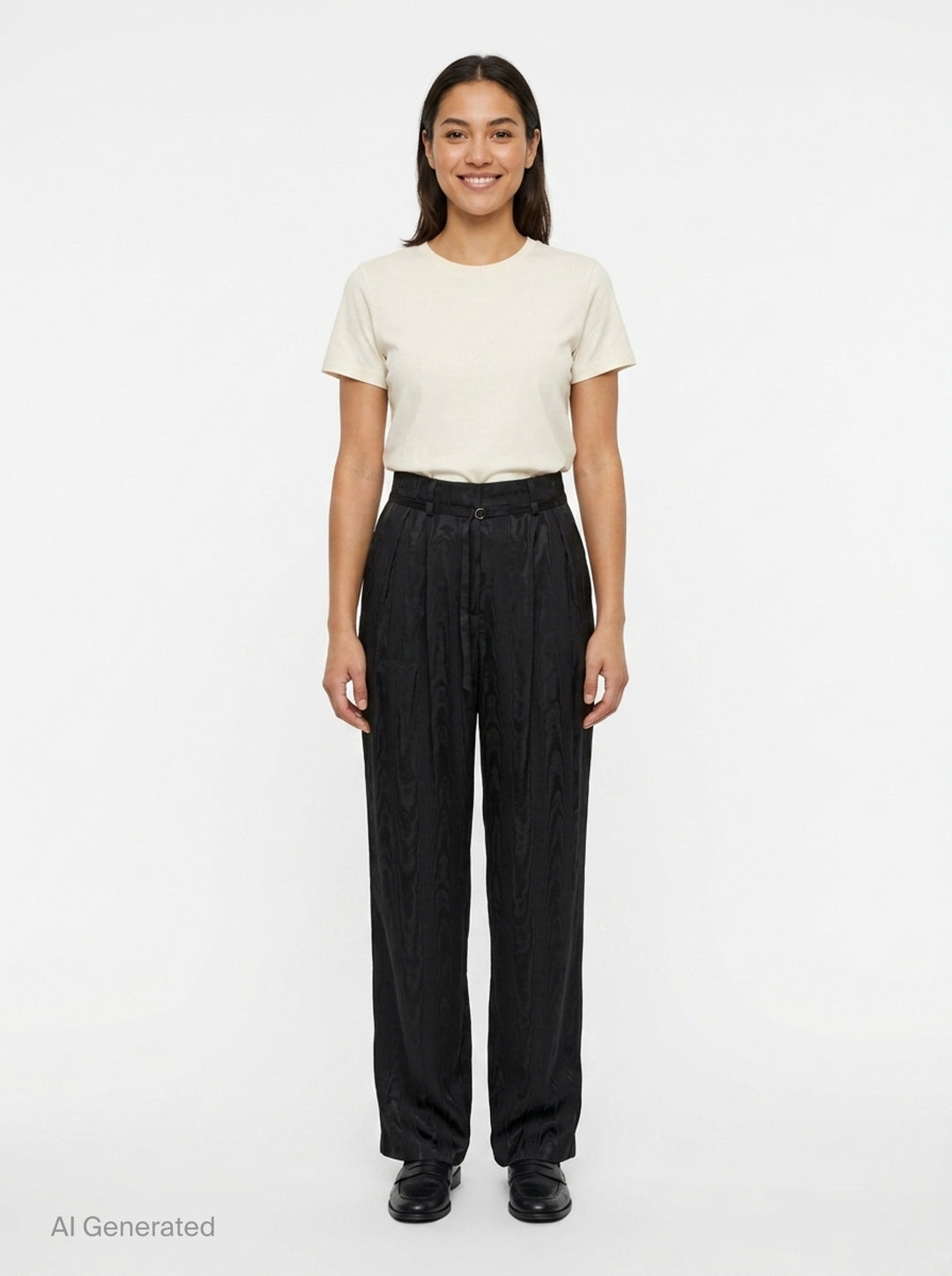 High Waisted Wide Leg Trousers | Dries Van Noten | Club21 - front