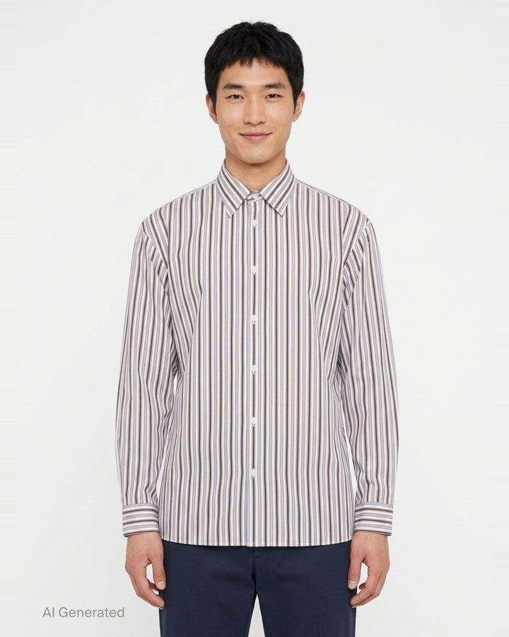 Loose Fit Long Sleeve Shirt | Dries Van Noten | Club21 - front