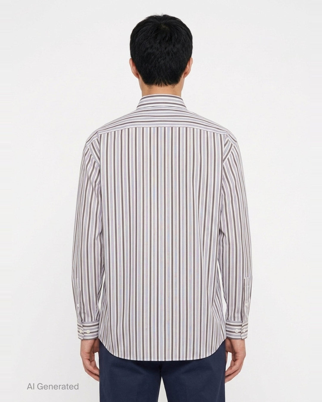 Loose Fit Long Sleeve Shirt | Dries Van Noten | Club21 - back