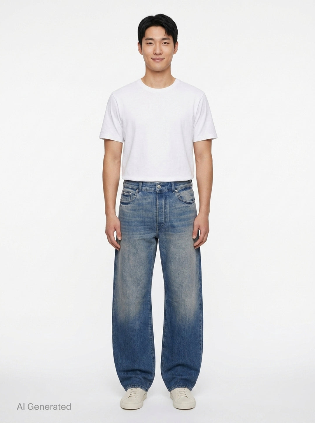Loose Fit Mid Rise Straight Jeans | Dries Van Noten | Club21 - front