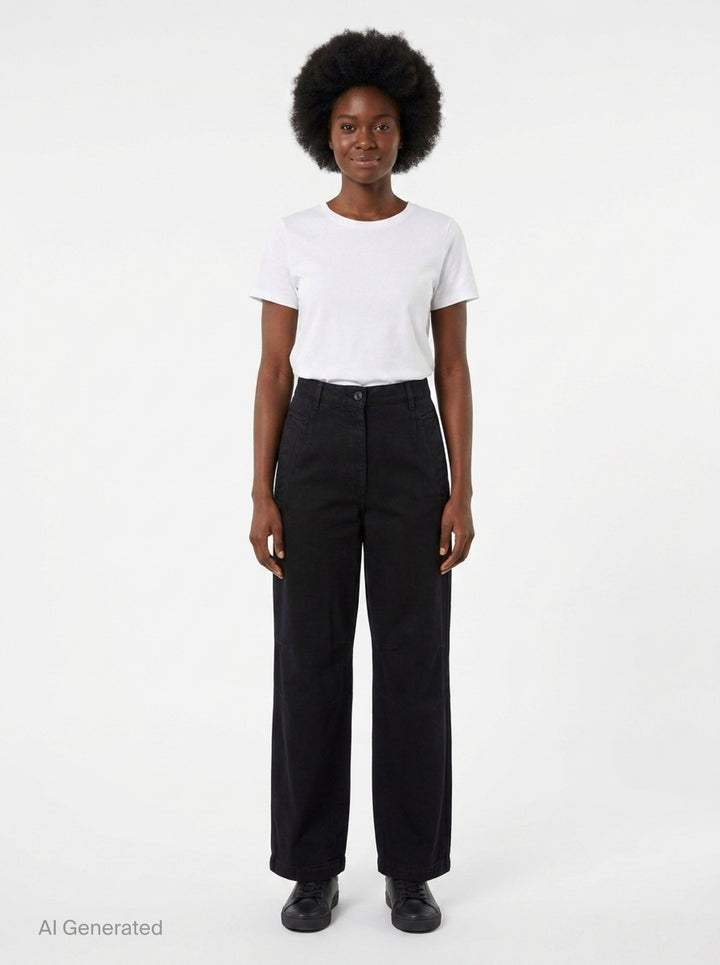 Loose Fit Workwear Trousers | Dries Van Noten | Club21 - front