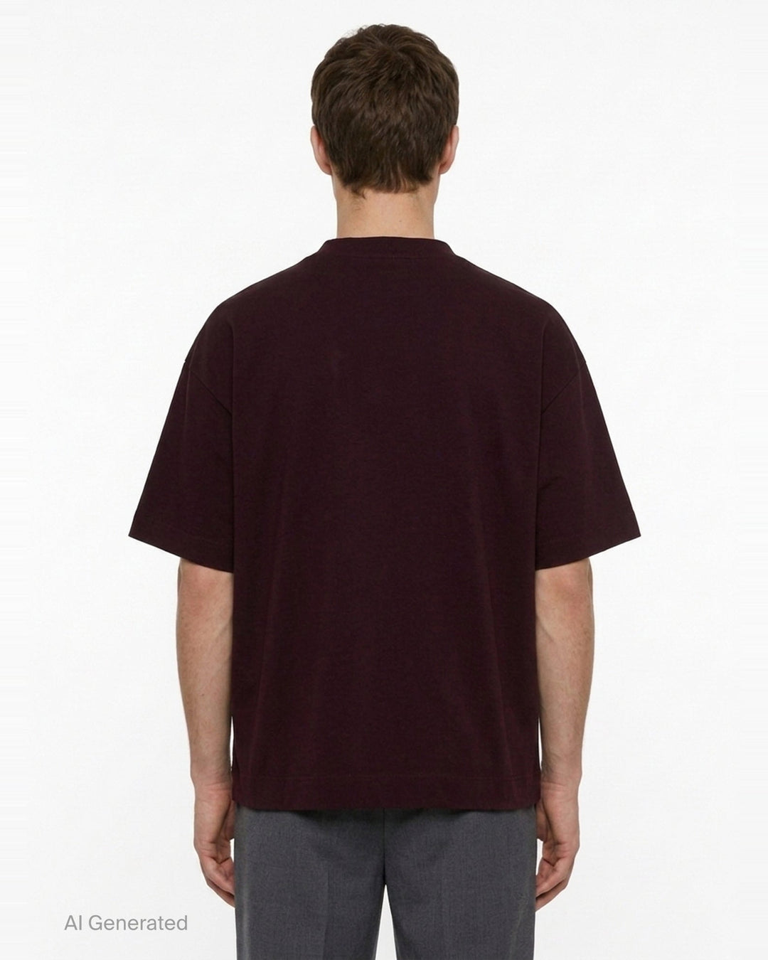 Oversized Mock Neck Tee | Dries Van Noten | Club21 - back