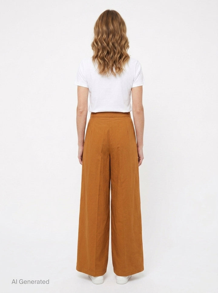 Pleated Wide-Leg Trousers | Dries Van Noten | Club21 - back