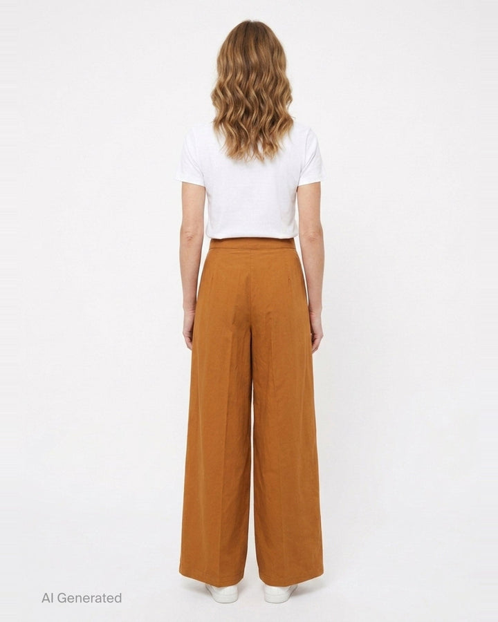 Pleated Wide-Leg Trousers | Dries Van Noten | Club21 - back